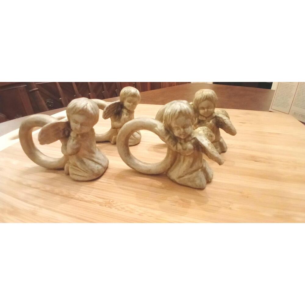 Ceramic Angel Napkin Rings (4) - Picture 12 of 16